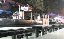 Kiosks at the Night Food Street remained closed on Saturday. 