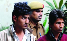 The two accused in police custody