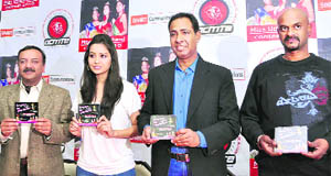 Participants in the music release of Miss Uttarakhand contest in dehradun on saturday.