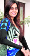 Fashion designer Sonzal Patel strikes a pose in Ludhiana