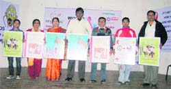 Participants at a seminar on AIDS awareness in Dehradun on Sunday.