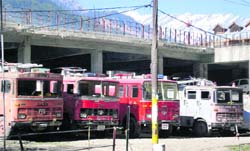 A view of the fire station in Manali. 