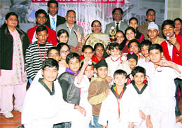 Winners of the Ludhiana Sahodya School Tae Kwon Do tournament