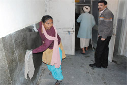 The Civil Hospital authorities in Bathinda woke up to show concern towards the unclean premises of the hospital on Monday lest they are taken by surprise, as Punjab Health Minister Luxmi Kanta Chawla is scheduled to lay the foundation stone of a new block at the Ayurvedic Hospital in Bathinda