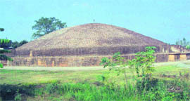 A Buddhist stupa in Chaneti village, near Yamunanagar.