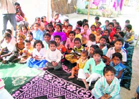 Its time for studies for these underprivileged kids in Sector 7, Karnal