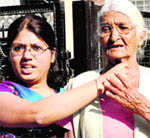 The victim, Krishna Devi, and her granddaughter