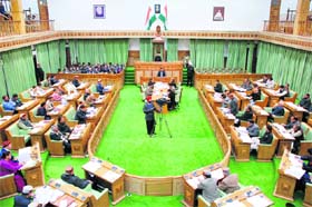 A view of the Dharamsala Vidhan Sabha hall