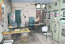 A deserted power complaint centre during a strike by employees in Patiala on Wednesday. 