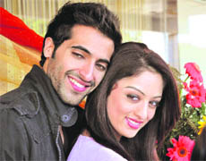 Akshay Oberoi with Sandeepa Dhar