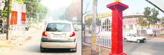 Old security gates, like the one in Phase IV, will make way for a new gate put up in Sector 70, Mohali.