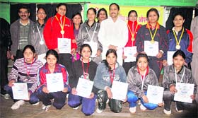 Winners of the various athletic events at the District-level Under-16 Games in Dehradun on Friday.