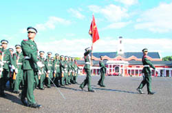 cadets at the passing-out parade