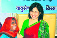 AFWWA president Ashima Sabharwal with a