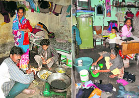 Squeezed existence: An 8x8 room, where five to six persons live in Sector 45, Chandigarh