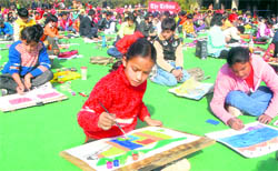 Budding painters take part in The Tribune painting competition