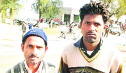 Refugees from Pakistan Ram Chander and Mohan Ram at Ellenabad.
