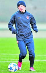 Arsenals striker Andrei Arshavin