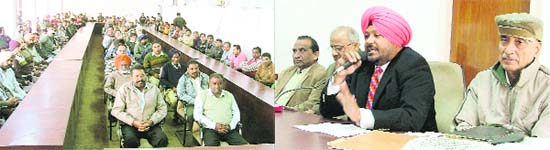 MC Additional Commissioner Kuldeep Singh conducts a seminar for drivers of the civic body in Ludhiana on Tuesday.