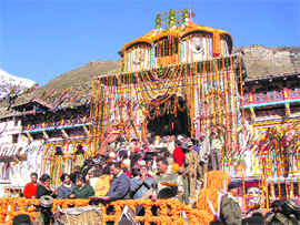 The Badrinath temple. A Tribune file photo