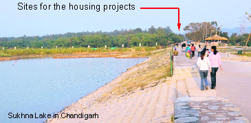 Sukhna Lake in Chandigarh