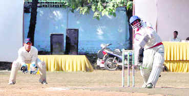 A match in the Uttarakhand Shaheed Girish Bhadri Cricket Tournament being held in Dehradun on Saturday. 