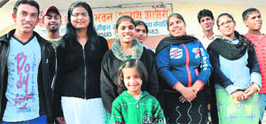 Inmates of MDD Bal Bhawan, Karnal, who will meet President Pratibha Patil to greet her on her birthday in New Delhi on Sunday.
