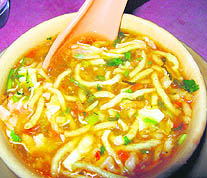 A hot cup of manchow 