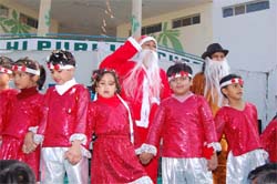 Students presenting a cultural item during the Winter Carnival organised at the Delhi Public School in Bathinda on Sunday