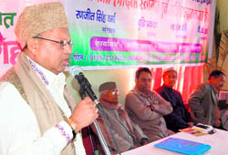 A speaker at a function to remember martyrs of the Kakori incident in Dehradun on Sunday