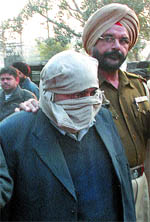 NRI Manjit Singh Rattu in police custody in Jalandhar on Sunday