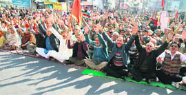 A gathering at a one-day convention, in Jammu on Sunday