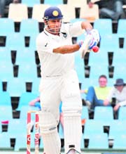MS Dhoni during his knock of 90 in Centurion on Sunday. 