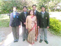 Students from Dehradun, who are going to participate in the workshop being organised by SPIC MACAY at Patna.