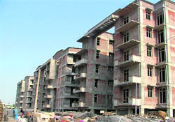 The multi-storey housing complex of the Ludhiana Improvement Trust in Sukhdev Enclave