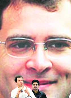 AICC general secretary Rahul Gandhi speaks at a meeting with the elected office-bearers of the Indian Youth Congress in Chennai on Wednesday.