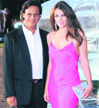 Elizabeth Hurley with Arun Nayar