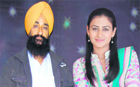 Jaspinder with father Narinder Singh Cheema