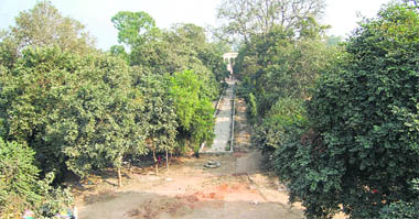 A view of the Ram Bagh in Amritsar on Decmber 31.