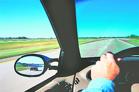 Keep the outside rear-view mirror open at all times