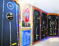 Weapons on display at the Chief Khalsa Diwan museum located on the Central Khalsa Orphanage premises in Amritsar. 