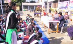 Students participate in the Road Safety Week deliberations in Dehradun 