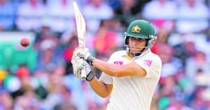 Australia's Usman Khawaja plays a pull shot on day one of the fifth Ashes Test against England at the Sydney Cricket Ground on Monday.