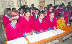 Children of ragpickers study at Nishkam Sewa Public School in Amritsar