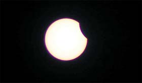 Tribune lensman Inderjeet Verma captured this rare solar eclipse exclusive to ‘amavasya’ on his lens in Ludhiana on Tuesday. The eclipse occured at 2.51 pm and lasted until 4.15 pm.