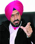 IG (Bathinda zone) Nirmal Singh Dhillon responds to a query during an interaction with the media in Bathinda on Wednesday. 