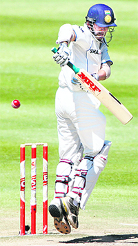 Gautam Gambhir plays a shot during the fifth day of the third Test against South Africa in Cape Town on Thursday. India drew the match as the series ended with both teams winning a Test each.