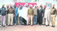 The accused in Ludhiana police custody on Saturday.