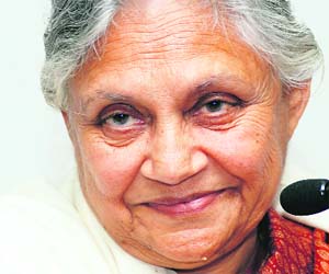 Sheila Dikshit  Photo: Manas Ranjan Bhui