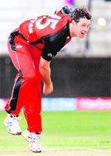 RED HOT: File photo of Daniel Christian. The Australian set the pace on the final day of the IPL auction on Sunday.